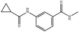 3-[(cyclopropylcarbonyl)amino]-N-methylbenzamide Struktur