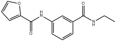 N-{3-[(ethylamino)carbonyl]phenyl}-2-furamide Struktur