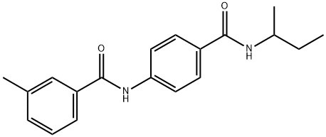 N-{4-[(sec-butylamino)carbonyl]phenyl}-3-methylbenzamide Struktur