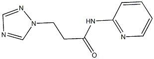 N-(2-pyridinyl)-3-(1H-1,2,4-triazol-1-yl)propanamide Struktur