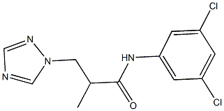 N-(3,5-dichlorophenyl)-2-methyl-3-(1H-1,2,4-triazol-1-yl)propanamide Struktur