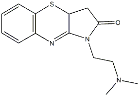 1-[2-(dimethylamino)ethyl]-3,3a-dihydropyrrolo[3,2-b][1,4]benzothiazin-2(1H)-one Struktur