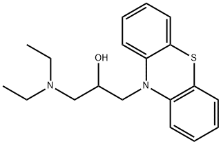 1-(diethylamino)-3-(10H-phenothiazin-10-yl)-2-propanol Struktur