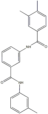 3,4-dimethyl-N-[3-(3-toluidinocarbonyl)phenyl]benzamide Struktur