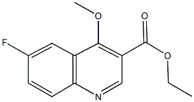 ethyl 6-fluoro-4-methoxy-3-quinolinecarboxylate Struktur