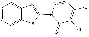 2-(1,3-benzothiazol-2-yl)-4,5-dichloro-3(2H)-pyridazinone Struktur