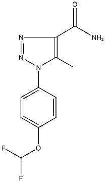 1-[4-(difluoromethoxy)phenyl]-5-methyl-1H-1,2,3-triazole-4-carboxamide Struktur