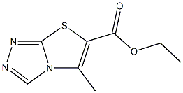 ethyl 5-methyl[1,3]thiazolo[2,3-c][1,2,4]triazole-6-carboxylate Struktur