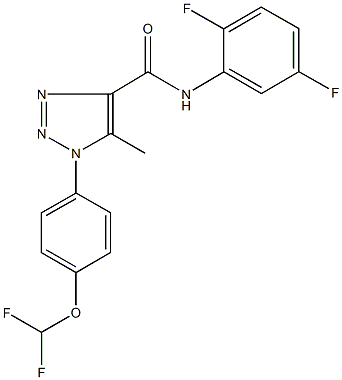 1-[4-(difluoromethoxy)phenyl]-N-(2,5-difluorophenyl)-5-methyl-1H-1,2,3-triazole-4-carboxamide Struktur