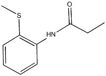 N-[2-(methylsulfanyl)phenyl]propanamide Struktur