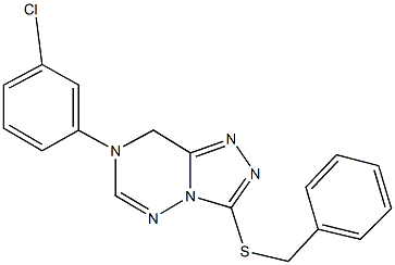 benzyl 7-(3-chlorophenyl)-7,8-dihydro[1,2,4]triazolo[3,4-f][1,2,4]triazin-3-yl sulfide Struktur