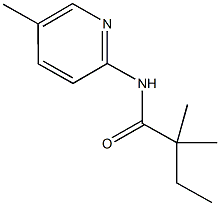 2,2-dimethyl-N-(5-methyl-2-pyridinyl)butanamide Struktur