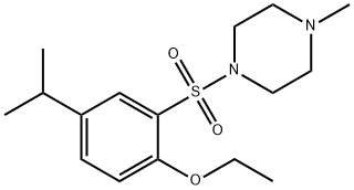 ethyl 4-isopropyl-2-[(4-methyl-1-piperazinyl)sulfonyl]phenyl ether Struktur