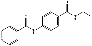 N-{4-[(ethylamino)carbonyl]phenyl}isonicotinamide Struktur