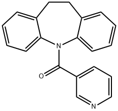 5-(3-pyridinylcarbonyl)-10,11-dihydro-5H-dibenzo[b,f]azepine Struktur