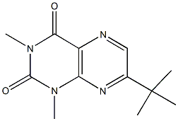 7-tert-butyl-1,3-dimethyl-2,4(1H,3H)-pteridinedione Struktur