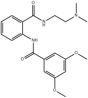 N-[2-({[2-(dimethylamino)ethyl]amino}carbonyl)phenyl]-3,5-dimethoxybenzamide Struktur