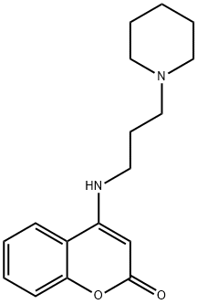 4-{[3-(1-piperidinyl)propyl]amino}-2H-chromen-2-one Struktur