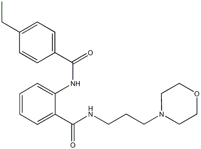 2-[(4-ethylbenzoyl)amino]-N-[3-(4-morpholinyl)propyl]benzamide Struktur