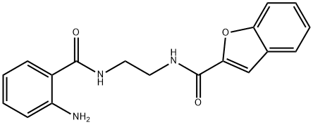 N-{2-[(2-aminobenzoyl)amino]ethyl}-1-benzofuran-2-carboxamide Struktur