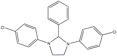 1,3-bis(4-chlorophenyl)-2-phenylimidazolidine Struktur