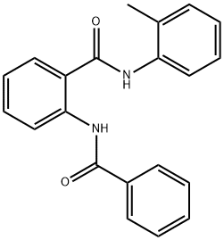 2-(benzoylamino)-N-(2-methylphenyl)benzamide Struktur