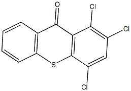 1,2,4-trichloro-9H-thioxanthen-9-one Struktur