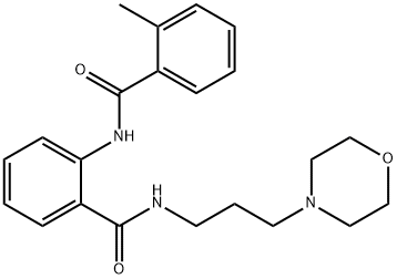 2-[(2-methylbenzoyl)amino]-N-[3-(4-morpholinyl)propyl]benzamide Struktur