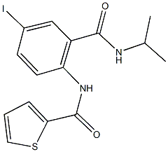 N-{4-iodo-2-[(isopropylamino)carbonyl]phenyl}thiophene-2-carboxamide Struktur