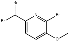 2-bromo-6-(dibromomethyl)-3-pyridinyl methyl ether Struktur