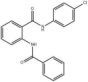 2-(benzoylamino)-N-(4-chlorophenyl)benzamide Struktur