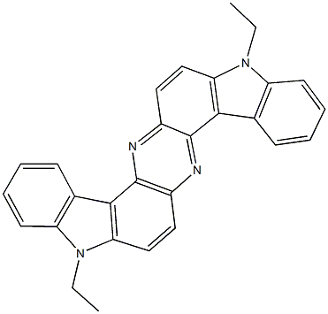 1,9-diethyl-1,9-dihydrodiindolo[3,2-a:3,2-h]phenazine Struktur