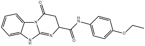 N-(4-ethoxyphenyl)-4-oxo-1,2,3,4-tetrahydropyrimido[1,2-a]benzimidazole-2-carboxamide Struktur