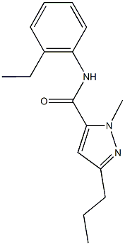 N-(2-ethylphenyl)-1-methyl-3-propyl-1H-pyrazole-5-carboxamide Struktur