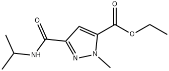 ethyl 3-[(isopropylamino)carbonyl]-1-methyl-1H-pyrazole-5-carboxylate Struktur