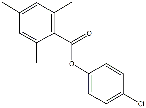 4-chlorophenyl 2,4,6-trimethylbenzoate Struktur