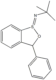 2-methyl-N-(3-phenyl-2,1lambda~4~-benzoxathiol-1(3H)-ylidene)-2-propanamine Struktur