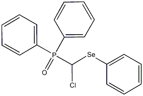 chloro(phenylselanyl)methyl(diphenyl)phosphine oxide Struktur