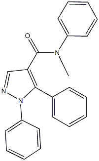 N-methyl-N,1,5-triphenyl-1H-pyrazole-4-carboxamide Struktur