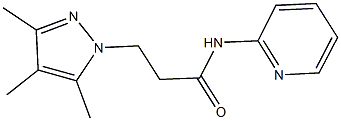 N-(2-pyridinyl)-3-(3,4,5-trimethyl-1H-pyrazol-1-yl)propanamide Struktur