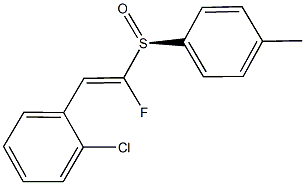 2-(2-chlorophenyl)-1-fluorovinyl 4-methylphenyl sulfoxide Struktur