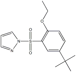 4-tert-butyl-2-(1H-pyrazol-1-ylsulfonyl)phenyl ethyl ether Struktur