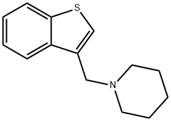 1-(1-benzothien-3-ylmethyl)piperidine Struktur