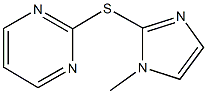 2-[(1-methyl-1H-imidazol-2-yl)sulfanyl]pyrimidine Struktur