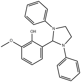 2-(1,3-diphenyl-2-imidazolidinyl)-6-methoxyphenol Struktur