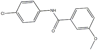 N-(4-chlorophenyl)-3-methoxybenzamide Struktur