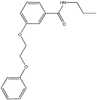 3-(2-phenoxyethoxy)-N-propylbenzamide Struktur