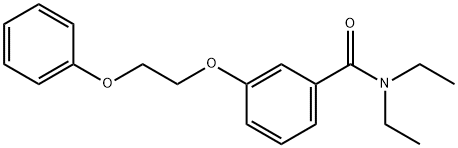 N,N-diethyl-3-(2-phenoxyethoxy)benzamide Struktur