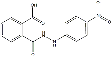 2-[(2-{4-nitrophenyl}hydrazino)carbonyl]benzoic acid Struktur