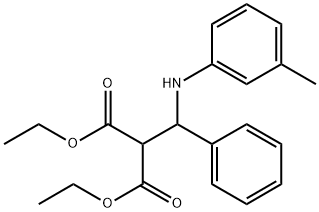 diethyl 2-[phenyl(3-toluidino)methyl]malonate Struktur